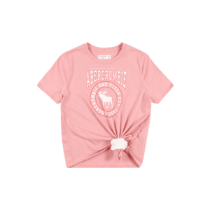 Abercrombie & Fitch Tricou roz / alb / roz imagine