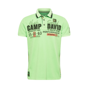 CAMP DAVID Tricou negru / verde neon / portocaliu / alb imagine