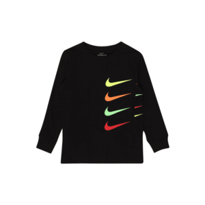 Nike Sportswear Tricou negru / galben / portocaliu / verde deschis / roșu imagine