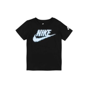 Nike Sportswear Tricou 'FUTURA' negru / albastru deschis / alb imagine