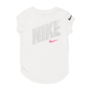 NIKE Tricou funcțional alb / roz / negru / argintiu imagine
