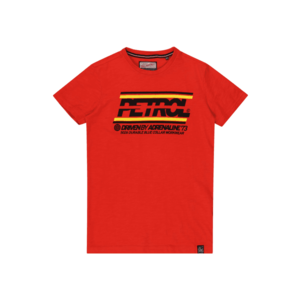 Petrol Industries Tricou roșu / negru / galben imagine