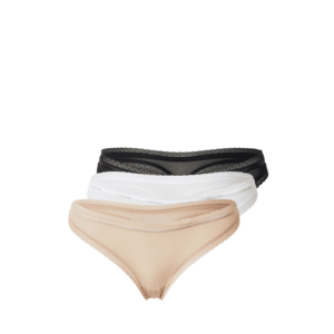 Calvin Klein Underwear Tanga bej / negru / alb imagine