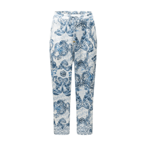 River Island Plus Pantaloni de pijama albastru / alb / albastru fumuriu imagine