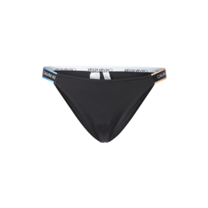 Calvin Klein Swimwear Slip costum de baie 'CHEEKY' negru / albastru / portocaliu / alb imagine