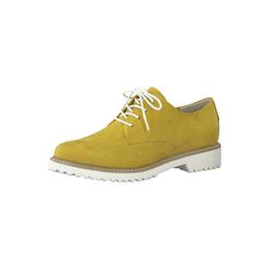 MARCO TOZZI Pantofi cu șireturi galben șofran imagine