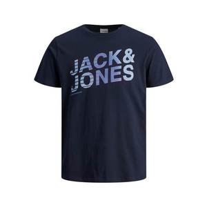 JACK & JONES Tricou 'York' bleumarin / albastru deschis imagine