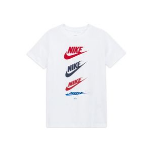 Nike Sportswear Tricou 'Futura Repeat' roz / albastru / roșu / albastru închis imagine