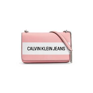 Calvin Klein Jeans Geantă de umăr roz / alb / negru imagine