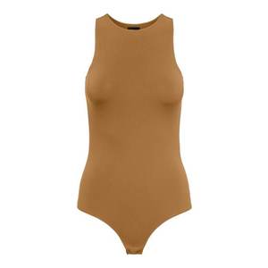 ONLY Tricou body 'Helle' maro caramel imagine