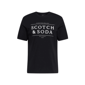 SCOTCH & SODA Tricou negru / alb imagine