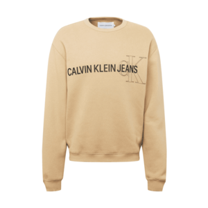 Calvin Klein Jeans Bluză de molton bej / negru imagine