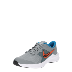 NIKE Pantofi sport 'Downshifter 11' gri / negru / portocaliu închis / albastru deschis imagine