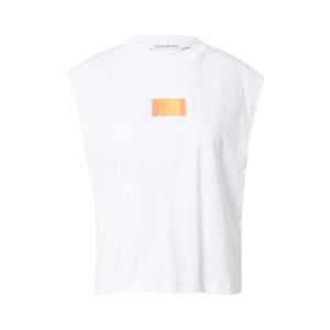 Calvin Klein Jeans Tricou alb / galben / portocaliu imagine
