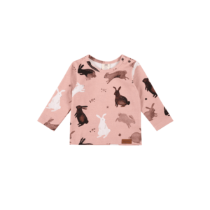 Walkiddy Shirt roz / alb / maro închis imagine