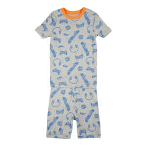 GAP Pijamale gri amestecat / albastru deschis / portocaliu imagine