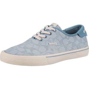 COACH Sneaker low alb / albastru fumuriu imagine
