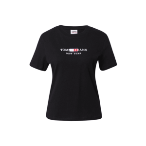 Tommy Jeans Tricou negru / alb / roșu / bleumarin imagine