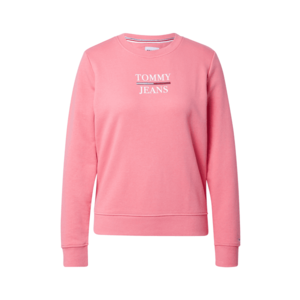 Tommy Jeans Bluză de molton roz / alb / roșu imagine