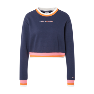 Tommy Jeans Bluză de molton bleumarin / roz / portocaliu / alb imagine