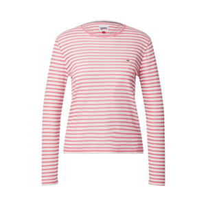 Tommy Jeans Tricou alb / roz imagine