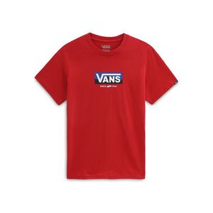 VANS Tricou alb / roșu / albastru închis imagine