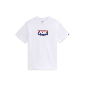 VANS Tricou 'BY EASY' alb / negru / albastru / roșu imagine