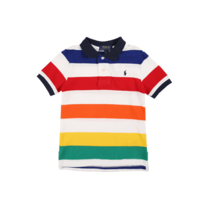 Polo Ralph Lauren Tricou alb / verde / bleumarin / portocaliu / roșu imagine