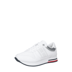 TOMMY HILFIGER Sneaker low alb / bleumarin / roșu / argintiu imagine