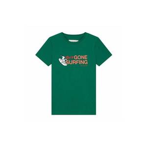 Shiwi Tricou 'Snoopy Gone Surfing' verde închis / alb / portocaliu / roșu deschis imagine
