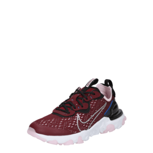 Nike Sportswear Sneaker 'React Vision' negru / roșu burgundy / alb / roz imagine