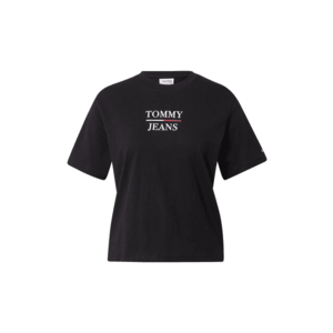 Tommy Jeans Tricou negru / alb / roșu / albastru închis imagine