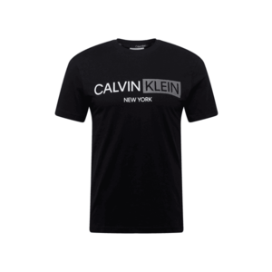 Calvin Klein Tricou negru / alb / gri imagine