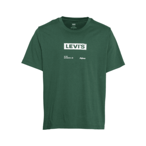 LEVI'S Tricou verde / alb imagine