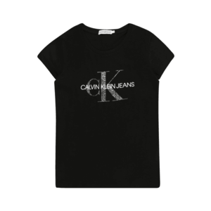 Calvin Klein Jeans Tricou negru / alb imagine