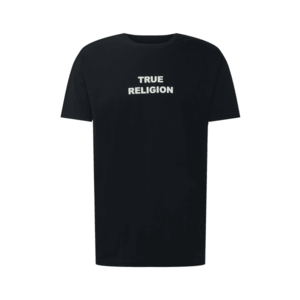 True Religion Tricou negru / alb imagine