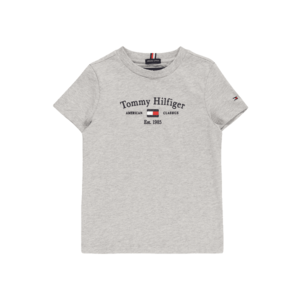 TOMMY HILFIGER Tricou gri amestecat / bleumarin / alb / roșu imagine