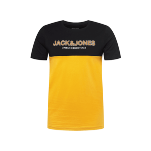 JACK & JONES Tricou portocaliu / negru / alb imagine