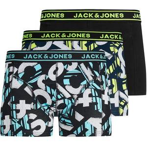 Jack & Jones Junior Chiloţi galben neon / bleumarin / negru / alb / albastru aqua imagine