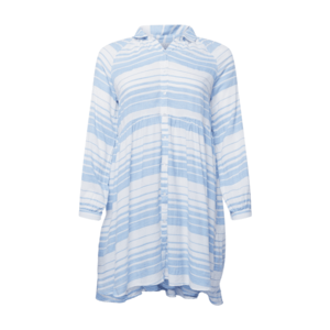 KAFFE CURVE Rochie tip bluză 'Sylia' albastru deschis / alb imagine