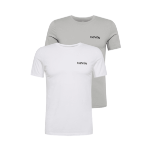 LEVI'S Tricou alb / negru / gri argintiu imagine