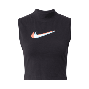 Nike Sportswear Top portocaliu / negru / alb imagine