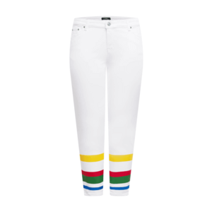 Lauren Ralph Lauren Jeans alb / galben / verde / roșu / albastru imagine