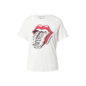 CATWALK JUNKIE Tricou 'Stones Zebra' alb / negru / roșu imagine