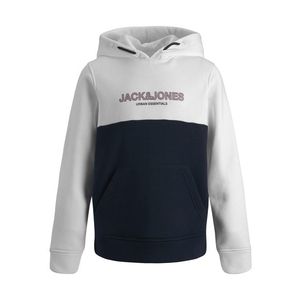 Jack & Jones Junior Bluză de molton 'Urban' alb / negru / roz pal imagine