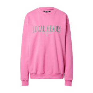 LOCAL HEROES Bluză de molton roz / gri / verde imagine