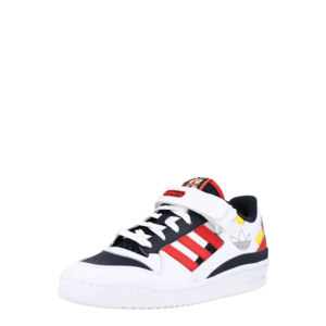 ADIDAS ORIGINALS Sneaker low 'Forum' alb / negru / roșu orange / galben imagine