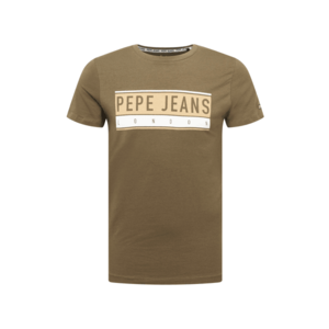 Pepe Jeans Tricou 'JAYO' verde / alb / portocaliu caisă imagine