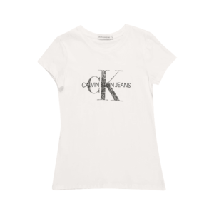 Calvin Klein Jeans Tricou alb / negru imagine