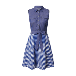 Trendyol Rochie tip bluză bleumarin / alb / albastru imagine